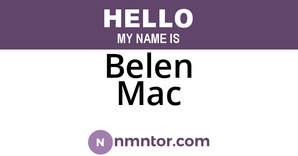 Belen Mac