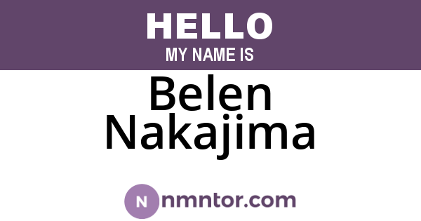 Belen Nakajima