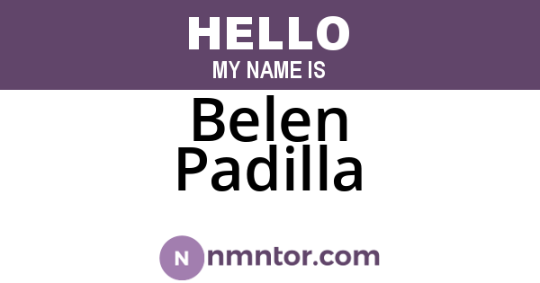Belen Padilla