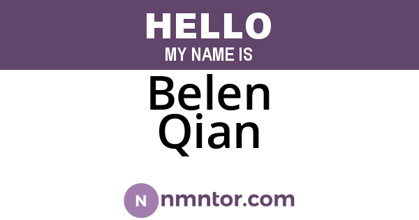 Belen Qian
