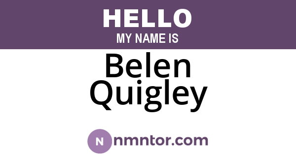 Belen Quigley
