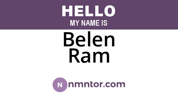 Belen Ram