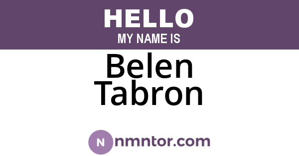 Belen Tabron