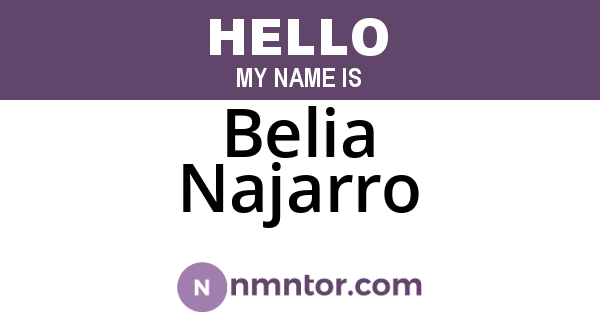 Belia Najarro