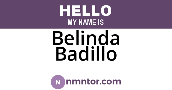 Belinda Badillo