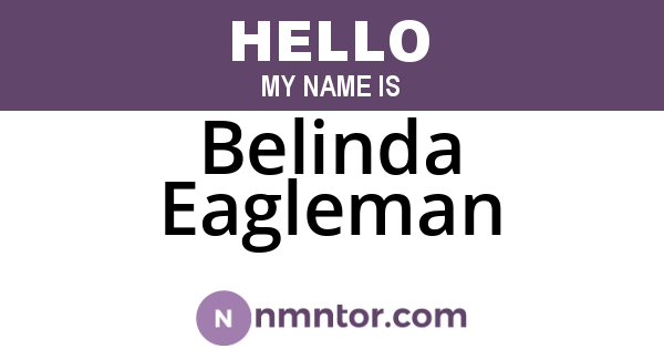 Belinda Eagleman