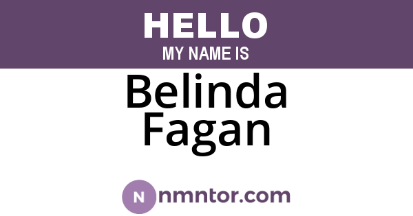 Belinda Fagan