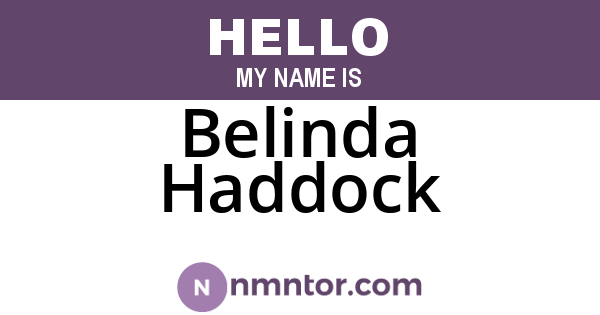 Belinda Haddock