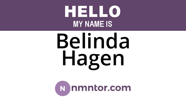 Belinda Hagen