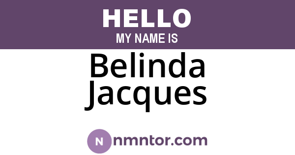 Belinda Jacques