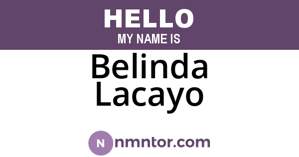 Belinda Lacayo