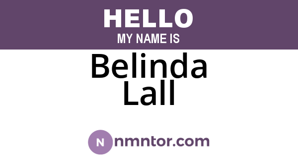 Belinda Lall