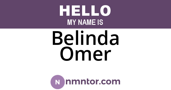 Belinda Omer