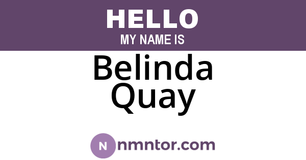 Belinda Quay
