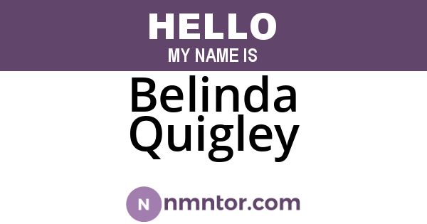Belinda Quigley