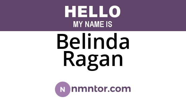 Belinda Ragan