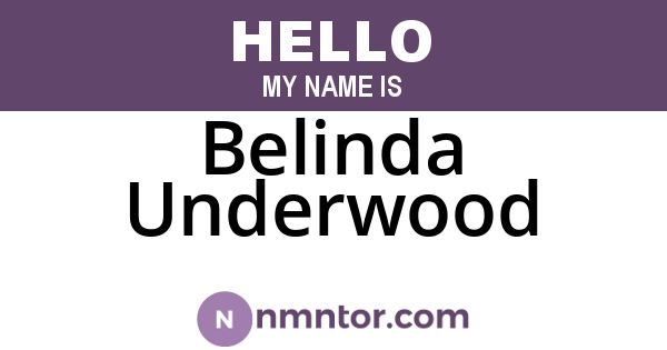Belinda Underwood