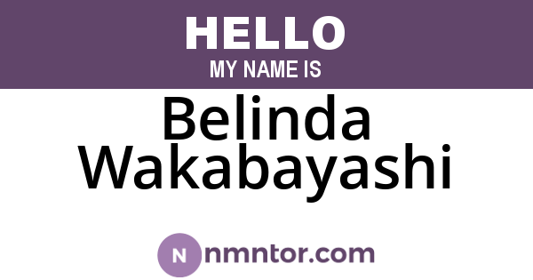 Belinda Wakabayashi