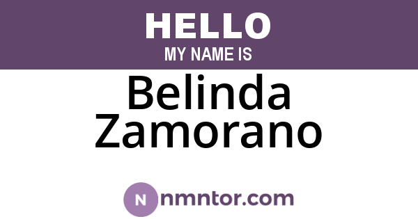 Belinda Zamorano