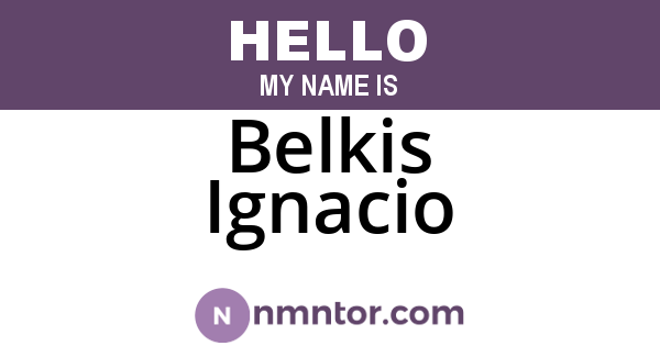 Belkis Ignacio