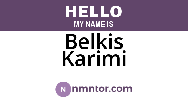 Belkis Karimi