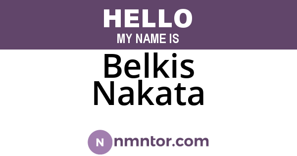 Belkis Nakata