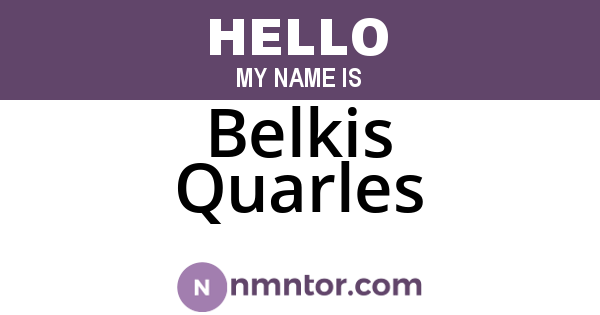 Belkis Quarles