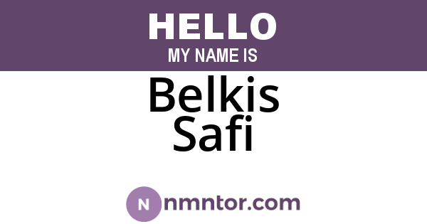 Belkis Safi