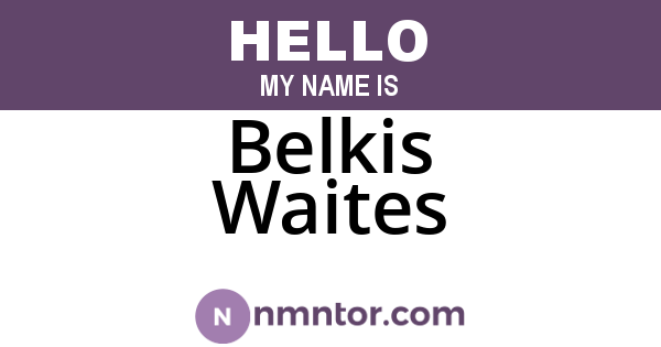 Belkis Waites