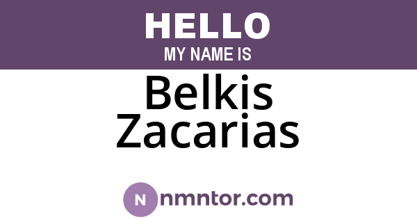 Belkis Zacarias
