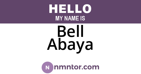 Bell Abaya