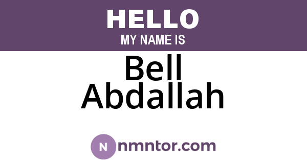 Bell Abdallah