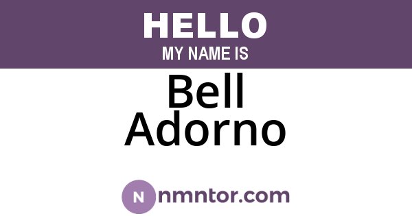Bell Adorno