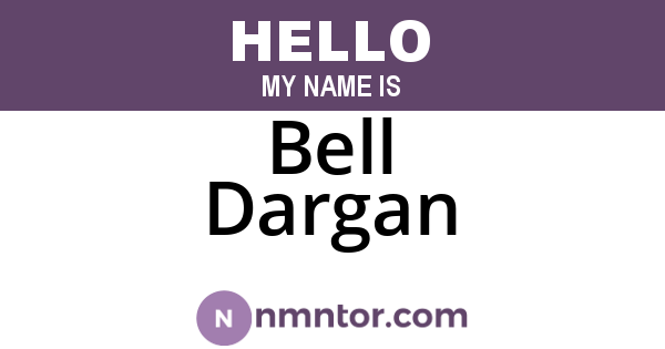 Bell Dargan