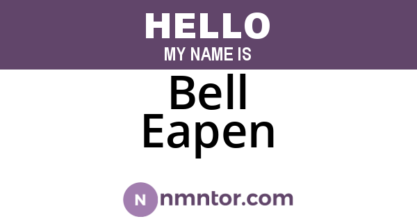 Bell Eapen