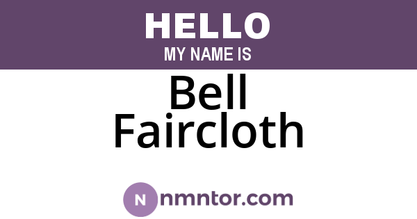 Bell Faircloth