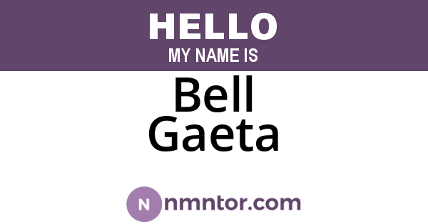 Bell Gaeta