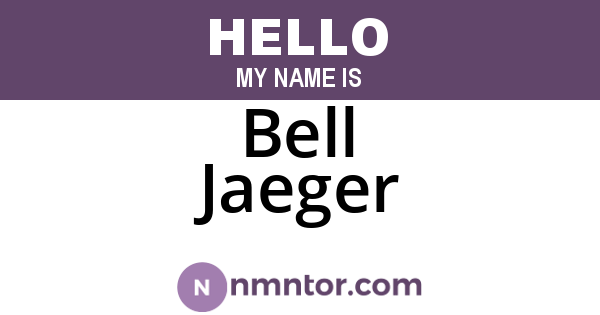Bell Jaeger