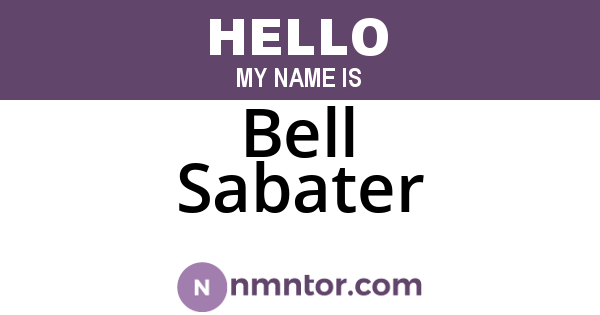 Bell Sabater