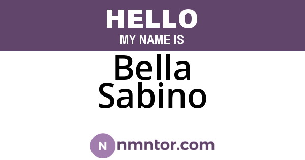 Bella Sabino