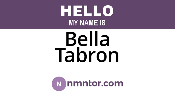 Bella Tabron