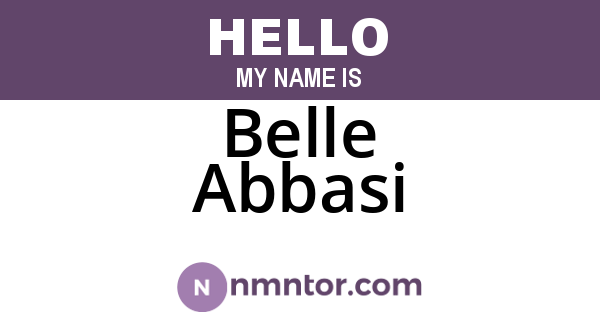 Belle Abbasi