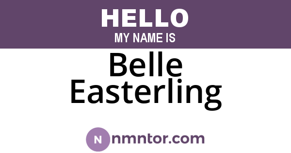 Belle Easterling