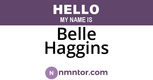 Belle Haggins