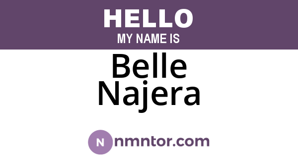 Belle Najera