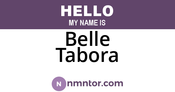 Belle Tabora