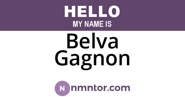 Belva Gagnon