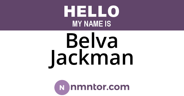 Belva Jackman