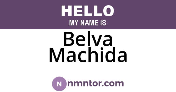 Belva Machida