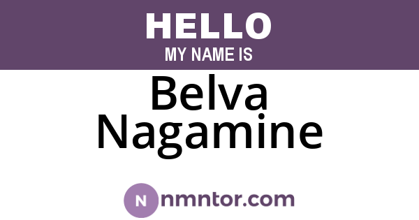 Belva Nagamine